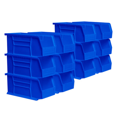 Akro-Mils 12 Pk AkroBins Plastic Storage Bins Space-Saving Organizers (Open Box)