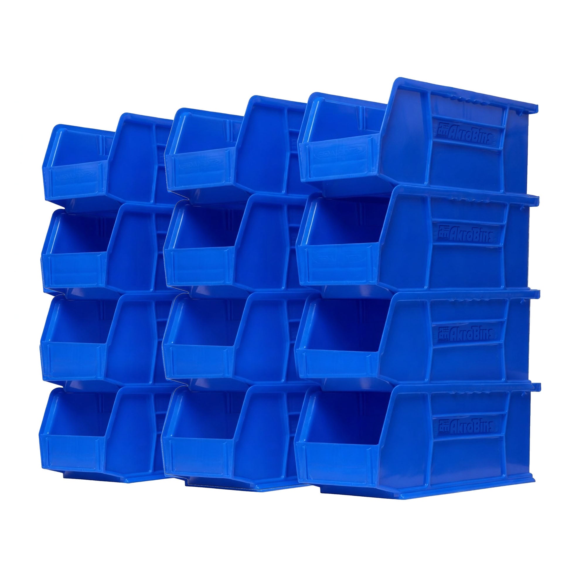 Akro-Mils 12 Pk AkroBins Plastic Storage Bins Space-Saving Organizers (Open Box)