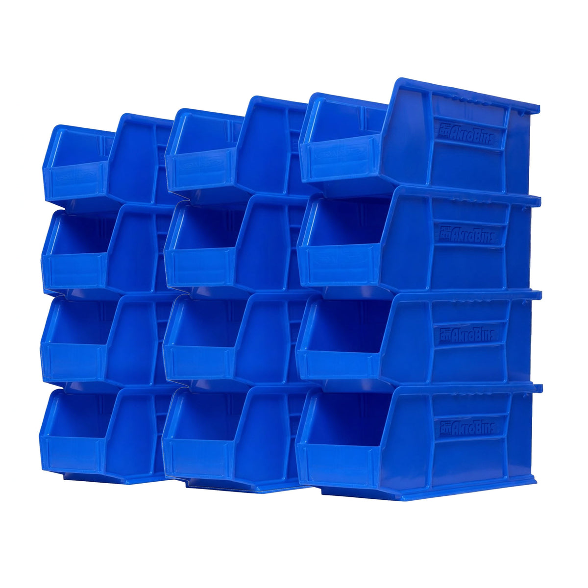 Akro-Mils 12 Pk AkroBins Plastic Storage Bins Space-Saving Organizers (Open Box)