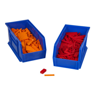 Akro-Mils 12 Pk AkroBins Plastic Storage Bins Space-Saving Organizers (Open Box)