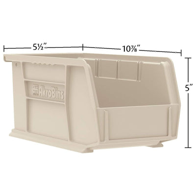 Akro-Mils 12 Pk AkroBins Plastic Storage Bins Space-Saving Organizers (Open Box)