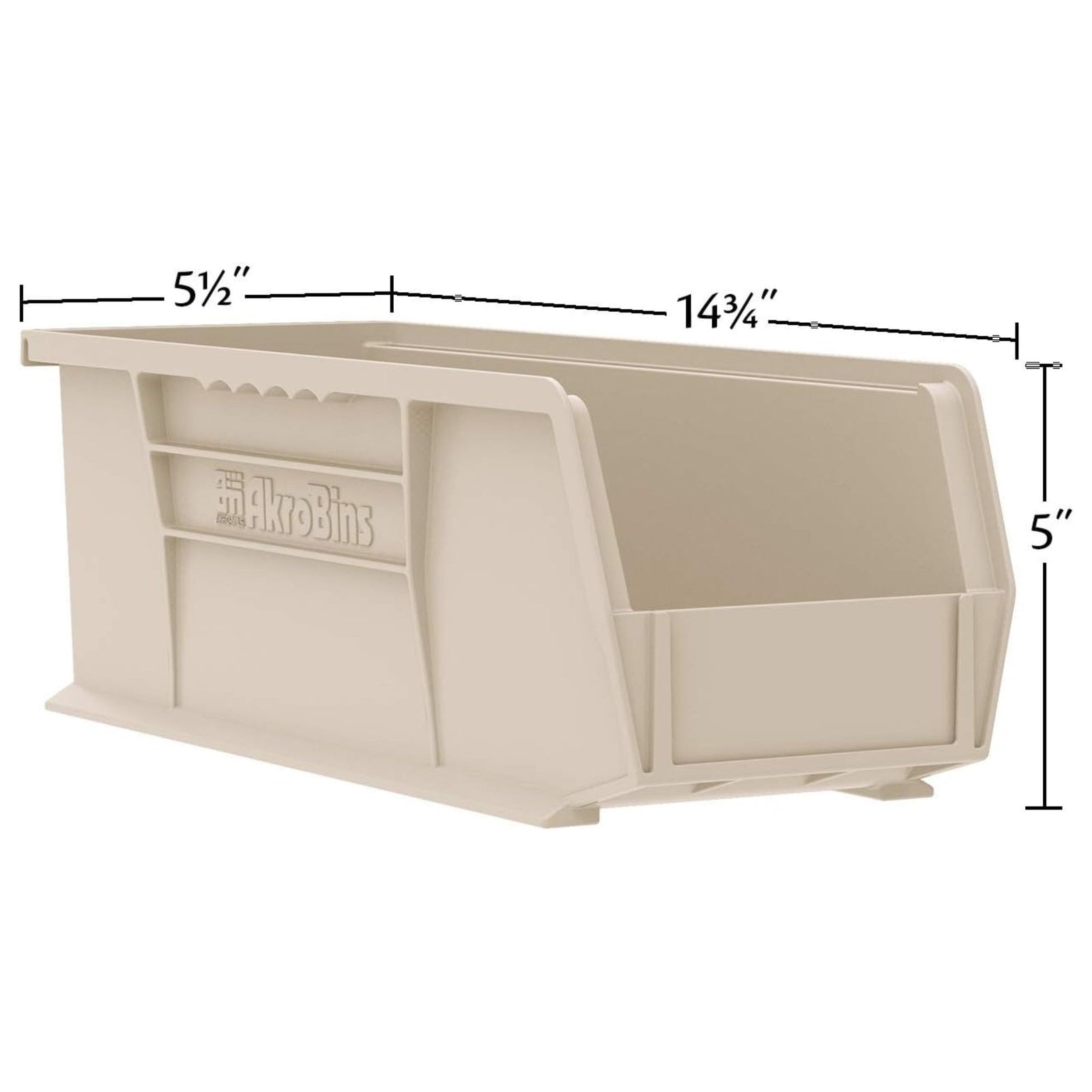 Akro-Mils 12 Pack AkroBins Plastic Storage Bins, Space-Saving Organizers, Blue - VMInnovations