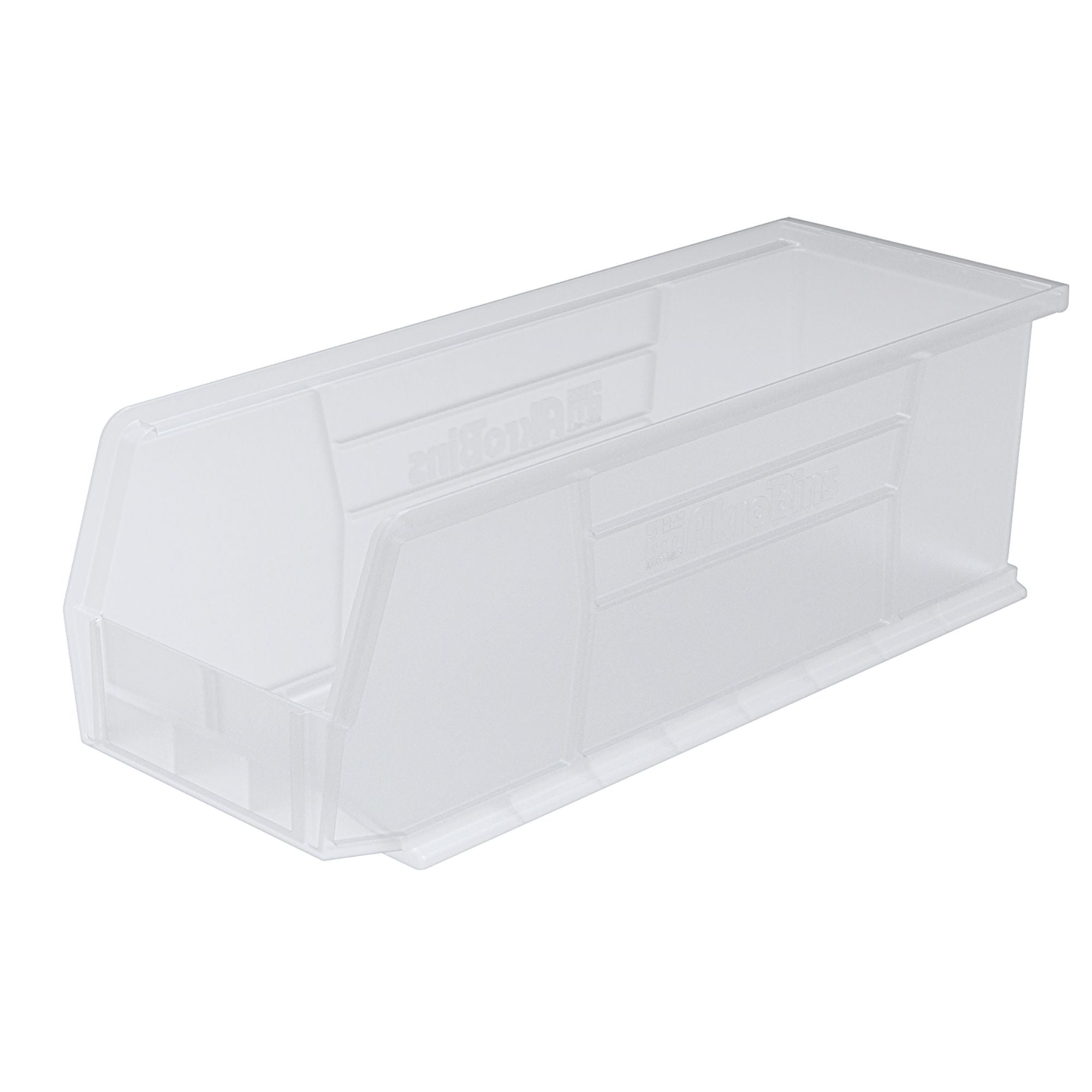 Akro-Mils 12 Pack AkroBins Plastic Storage Bins, Space-Saving Organizers, Clear - VMInnovations