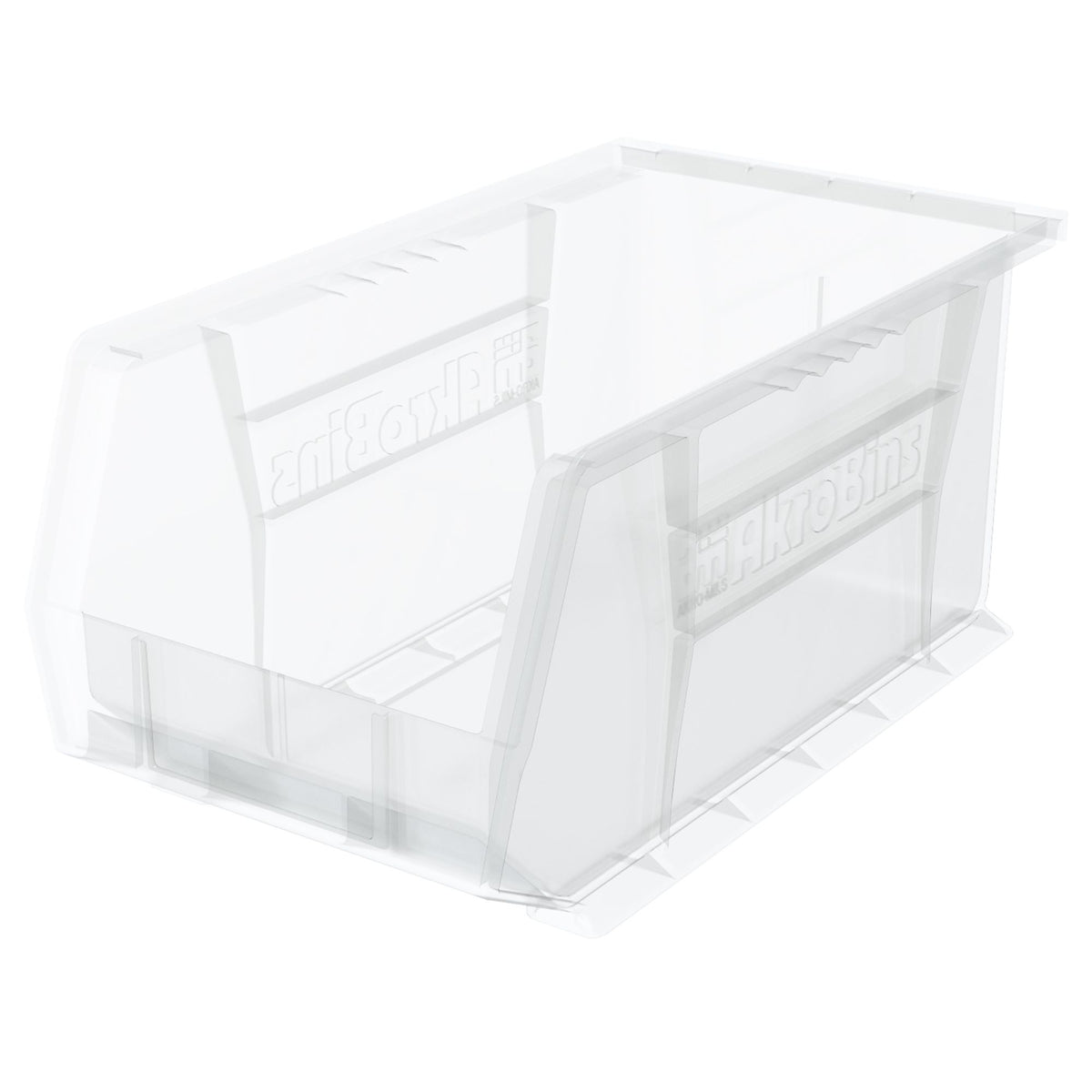 Akro-Mils 12 Pk AkroBins Plastic Storage Bins, Space-Saving Organizers(Open Box)