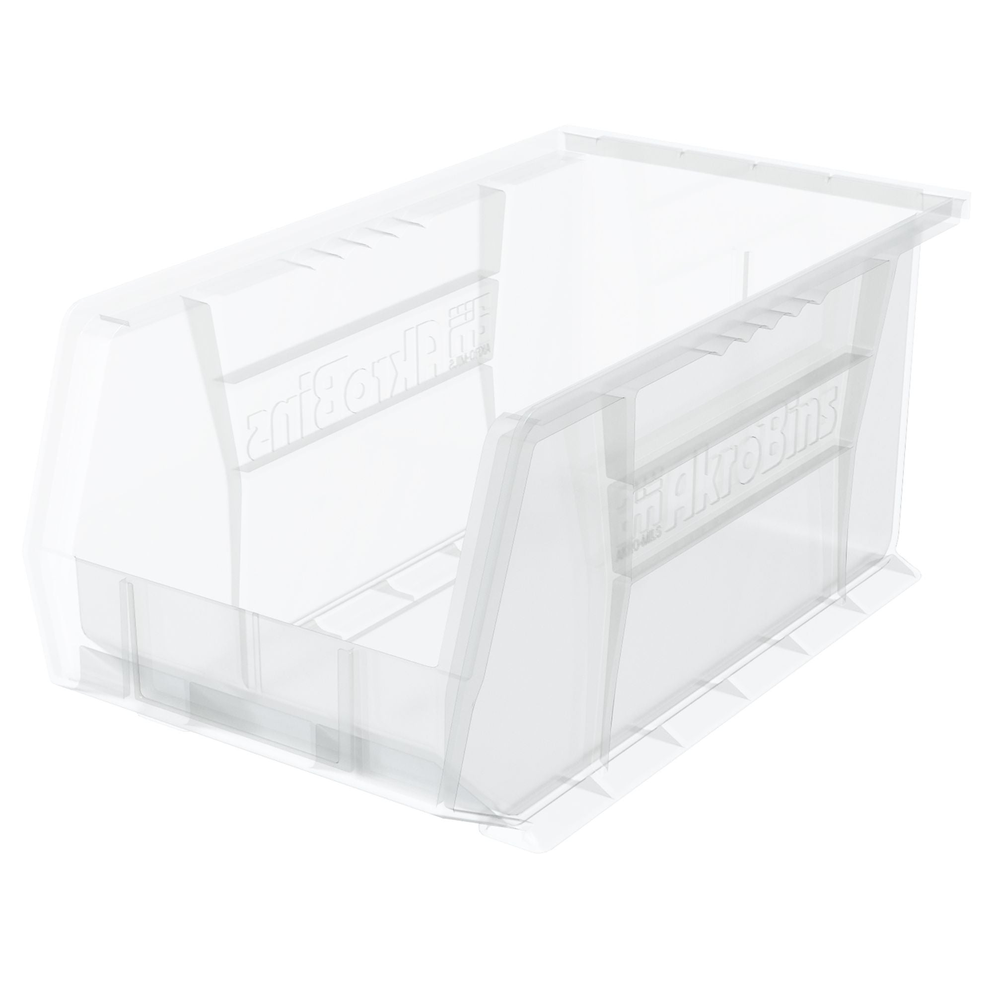 Akro-Mils 12 Pk AkroBins Plastic Storage Bins, Space-Saving Organizers(Open Box)