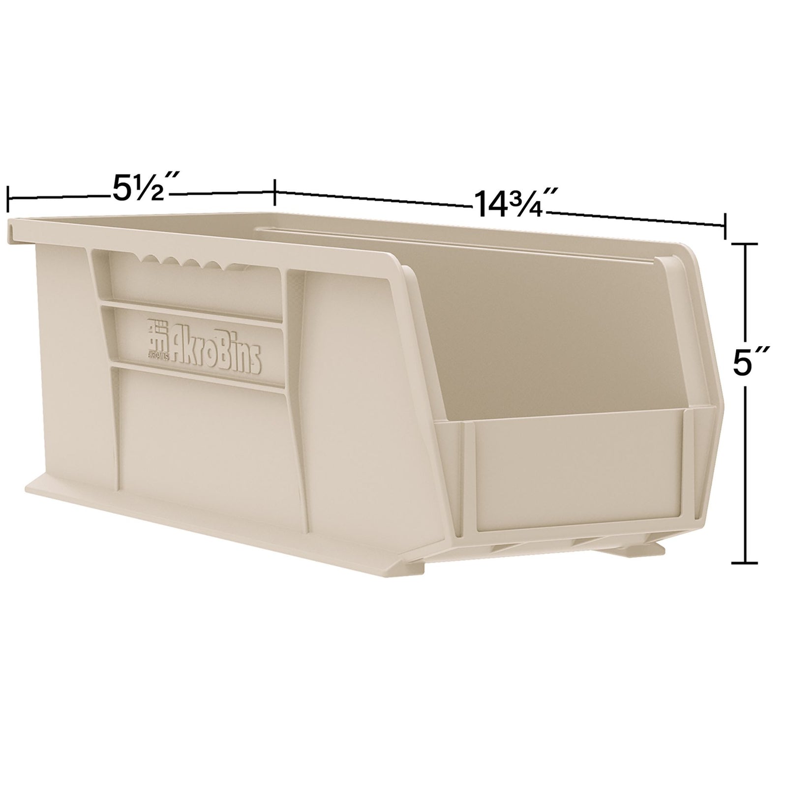 Akro-Mils 12 Pack AkroBins Plastic Storage Bins, Space-Saving Organizers, Clear - VMInnovations