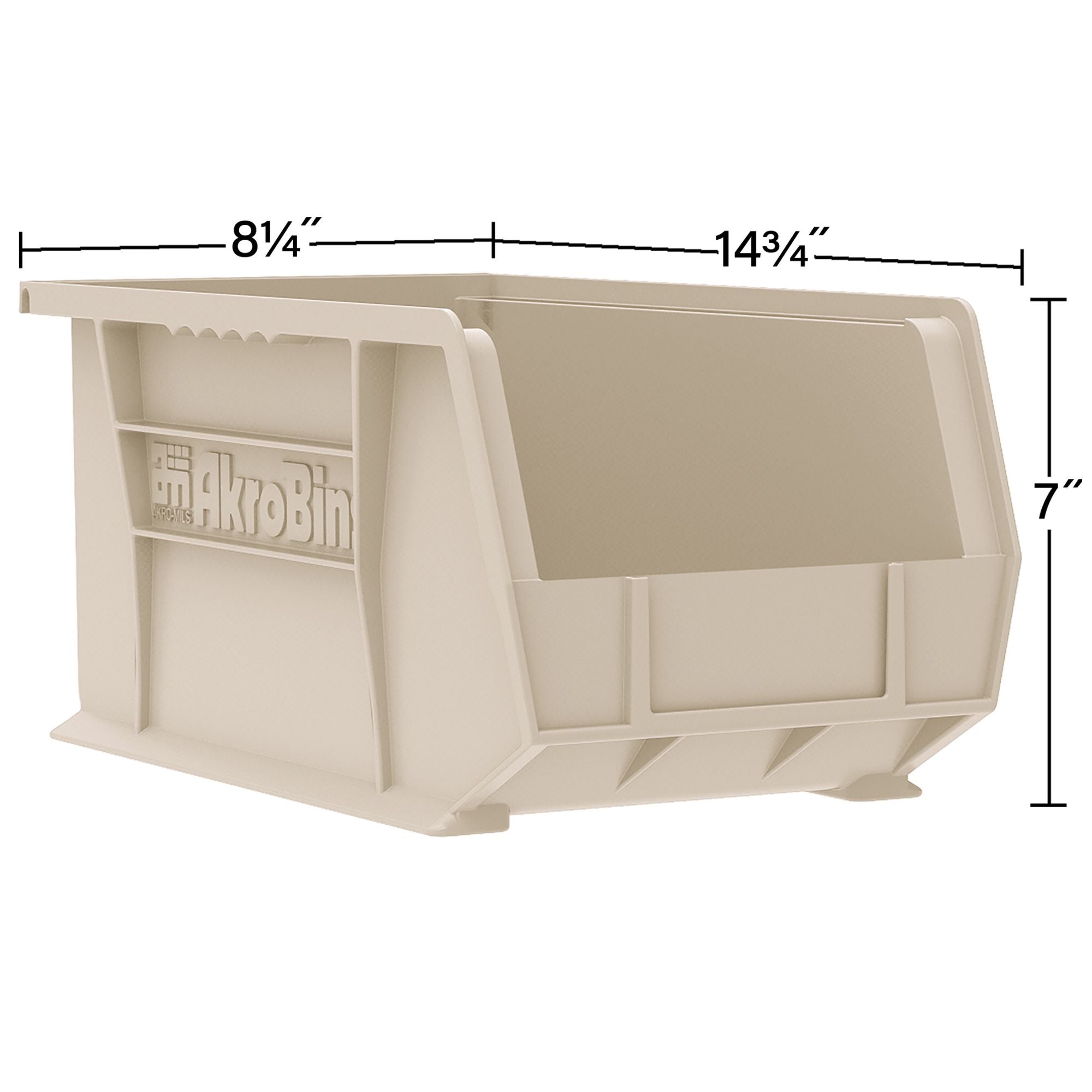 Akro-Mils 12 Pk AkroBins Plastic Storage Bins, Space-Saving Organizers(Open Box)