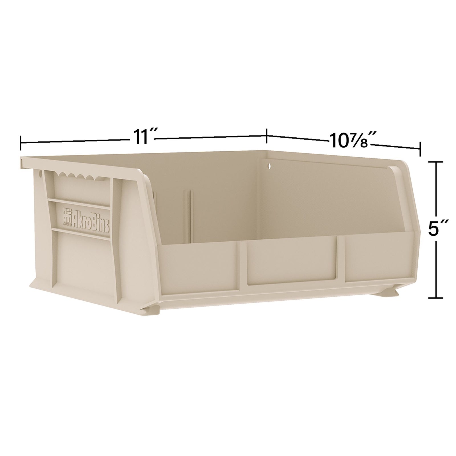 Akro-Mils 6 Pack AkroBins Plastic Storage Bins, Space-Saving Organizers, Red - VMInnovations