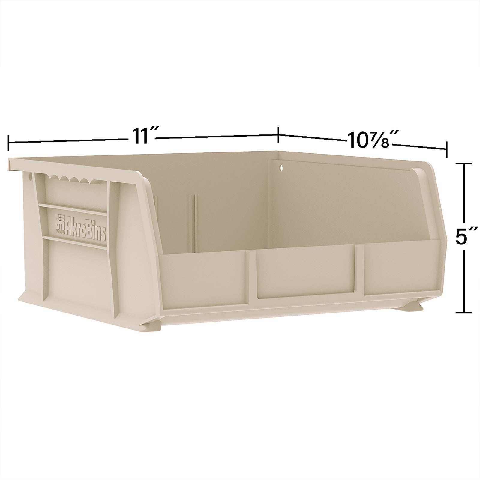 Akro-Mils 6 Pack AkroBins Plastic Storage Bins, Space-Saving Organizers, Clear - VMInnovations