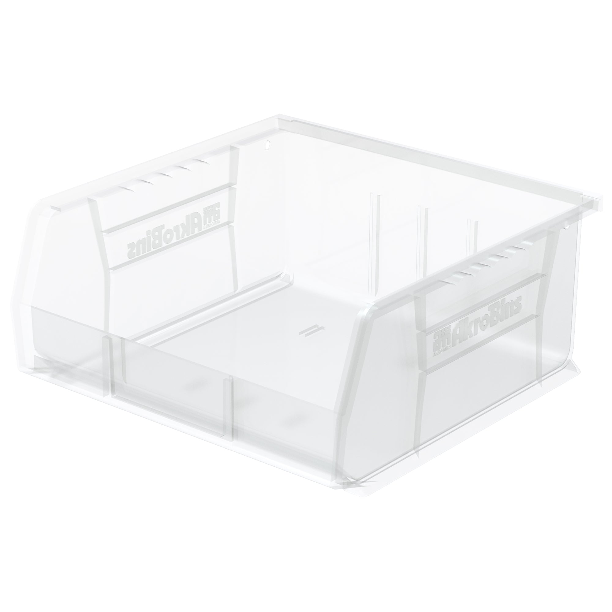 Akro-Mils 6 Pack AkroBins Plastic Storage Bins, Space-Saving Organizers, Clear - VMInnovations