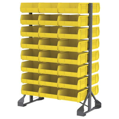 Akro-Mils 6 Pk AkroBins Plastic Storage Bins, Space-Saving Organizers (Open Box)