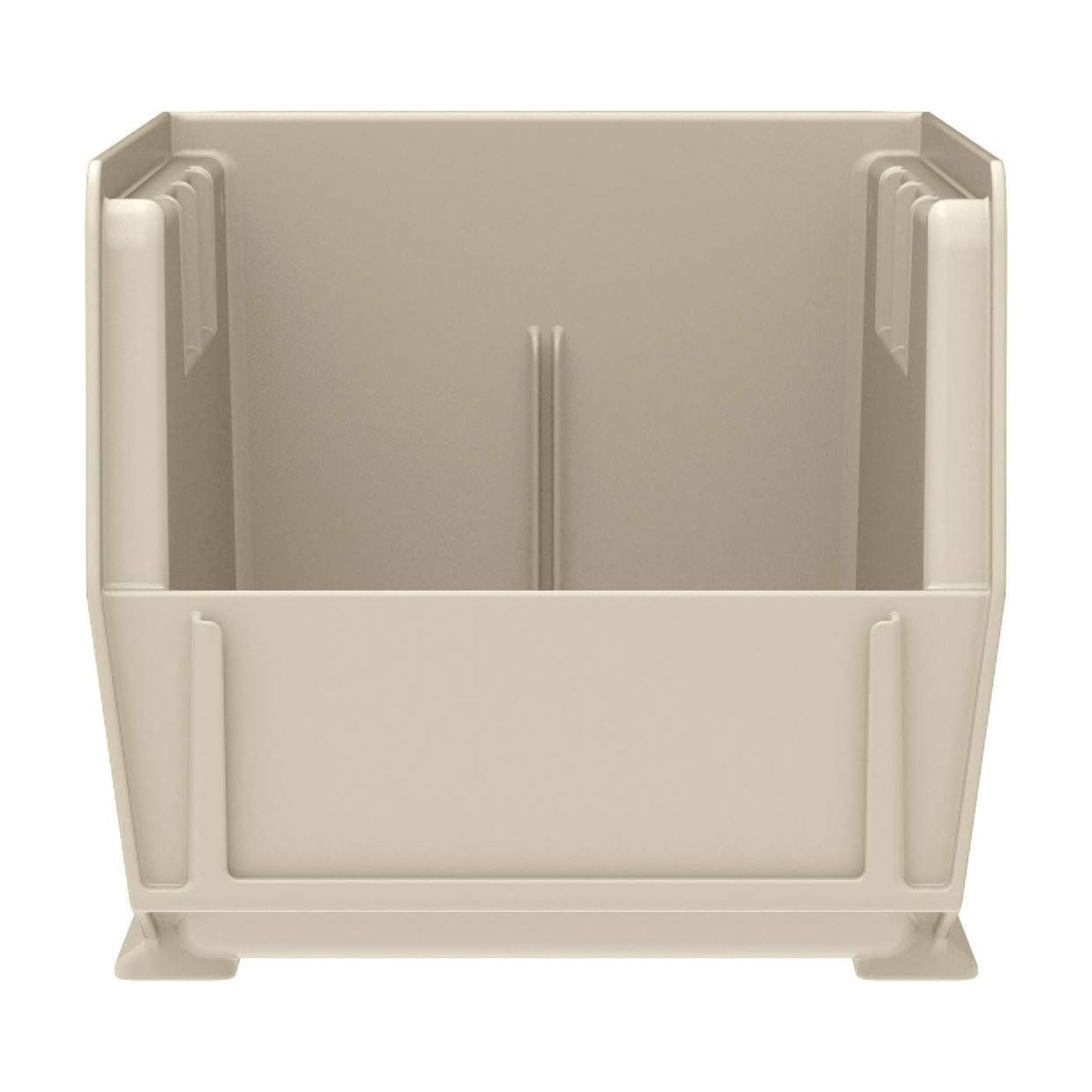 Akro-Mils 12 Pack AkroBins Plastic Storage Bins, Space-Saving Organizers, Stone - VMInnovations