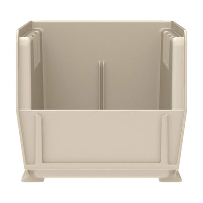 Akro-Mils 12 Pack AkroBins Plastic Storage Bins, Space-Saving Organizers, Stone - VMInnovations