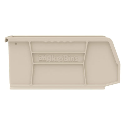 Akro-Mils 12 Pack AkroBins Plastic Storage Bins, Space-Saving Organizers, Stone - VMInnovations