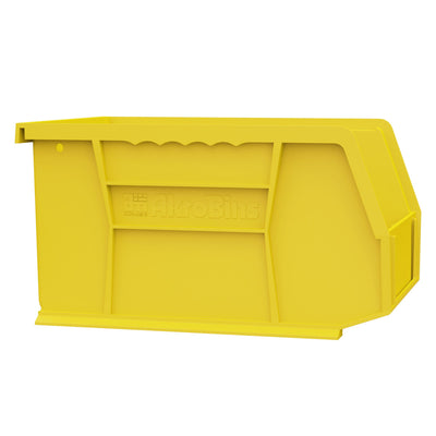 Akro-Mils 12 Pack AkroBins Plastic Storage Bins, Space-Saving Organizers, Yellow - VMInnovations