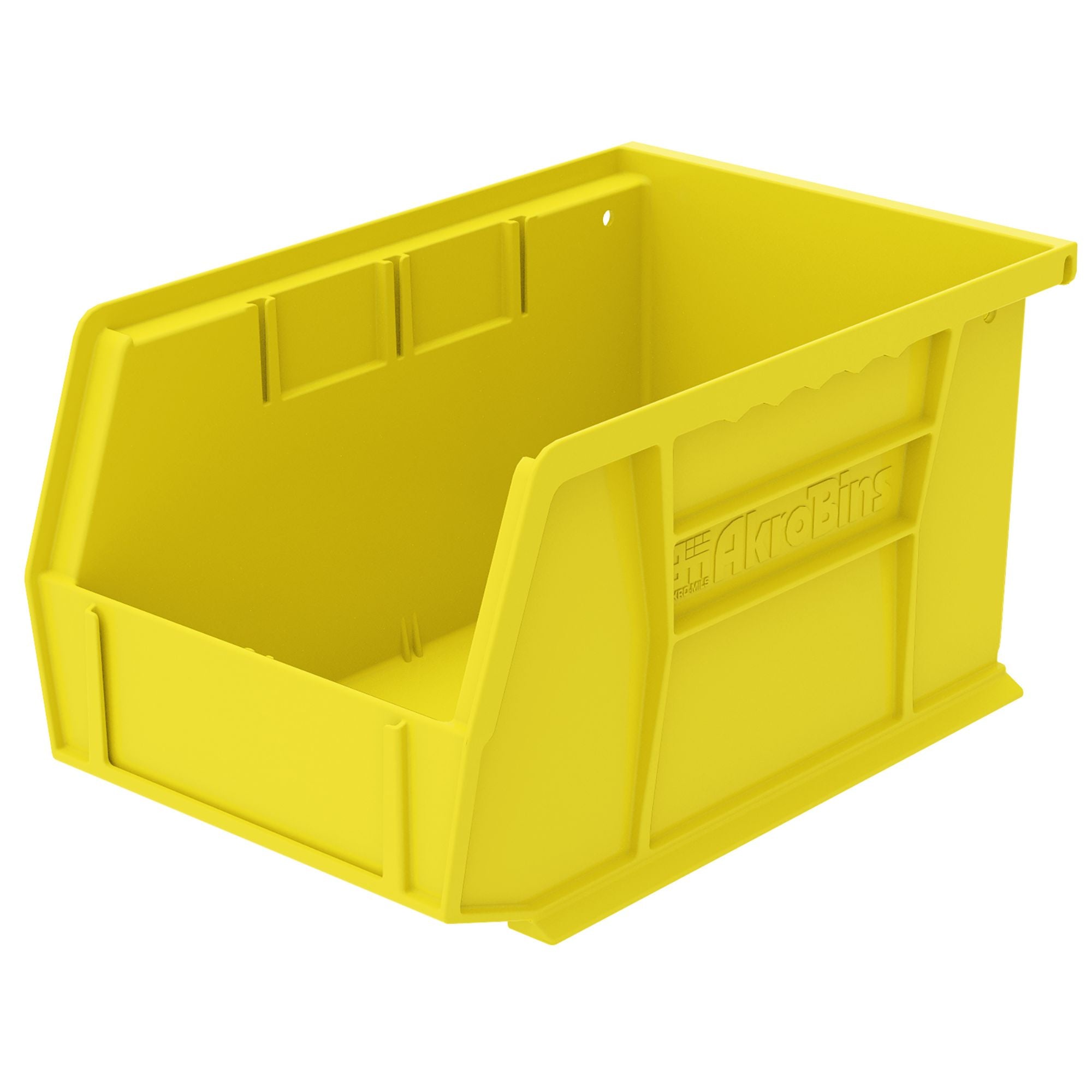 Akro-Mils 12 Pack AkroBins Plastic Storage Bins, Space-Saving Organizers, Yellow - VMInnovations