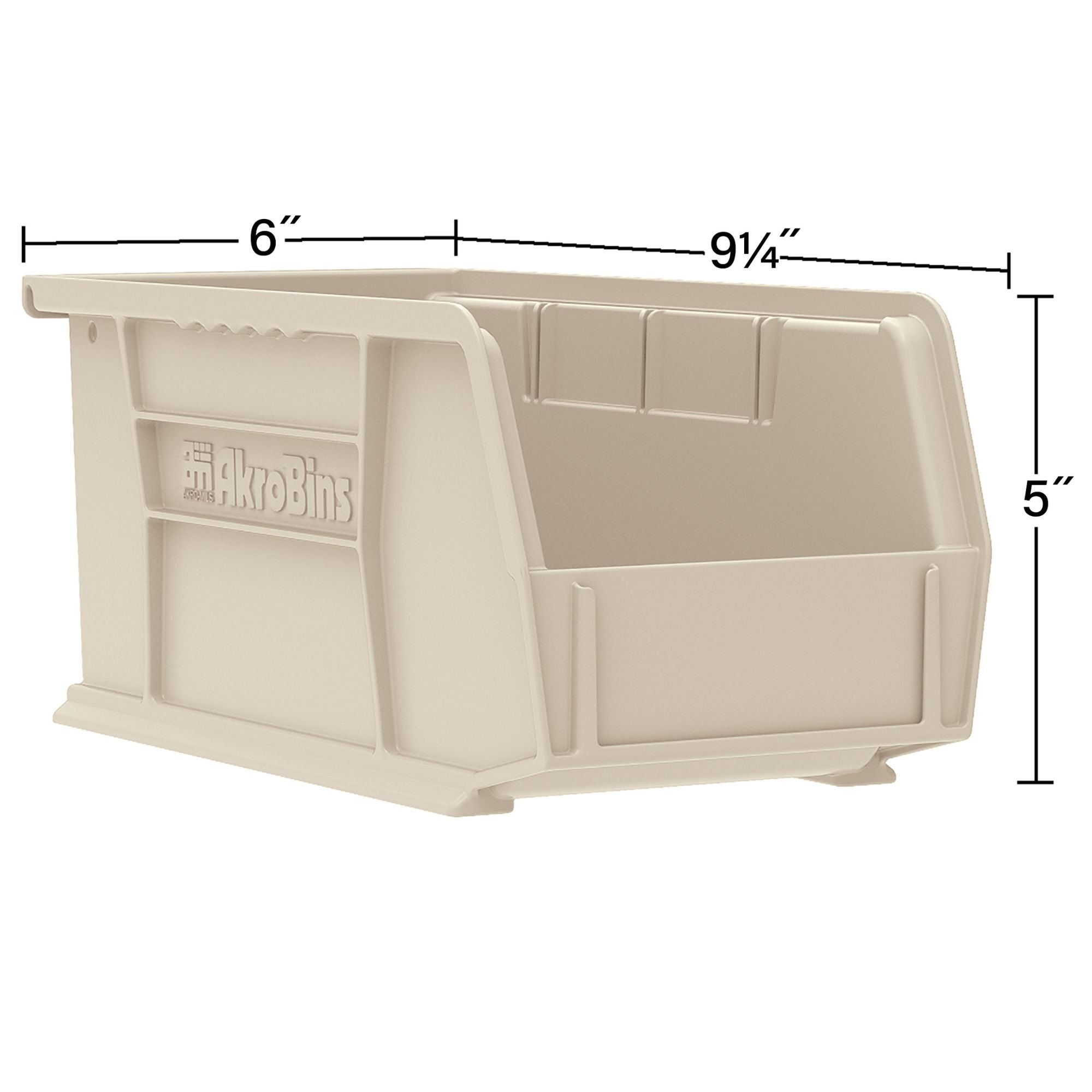 Akro-Mils 12 Pack AkroBins Plastic Storage Bins, Space-Saving Organizers, Yellow - VMInnovations