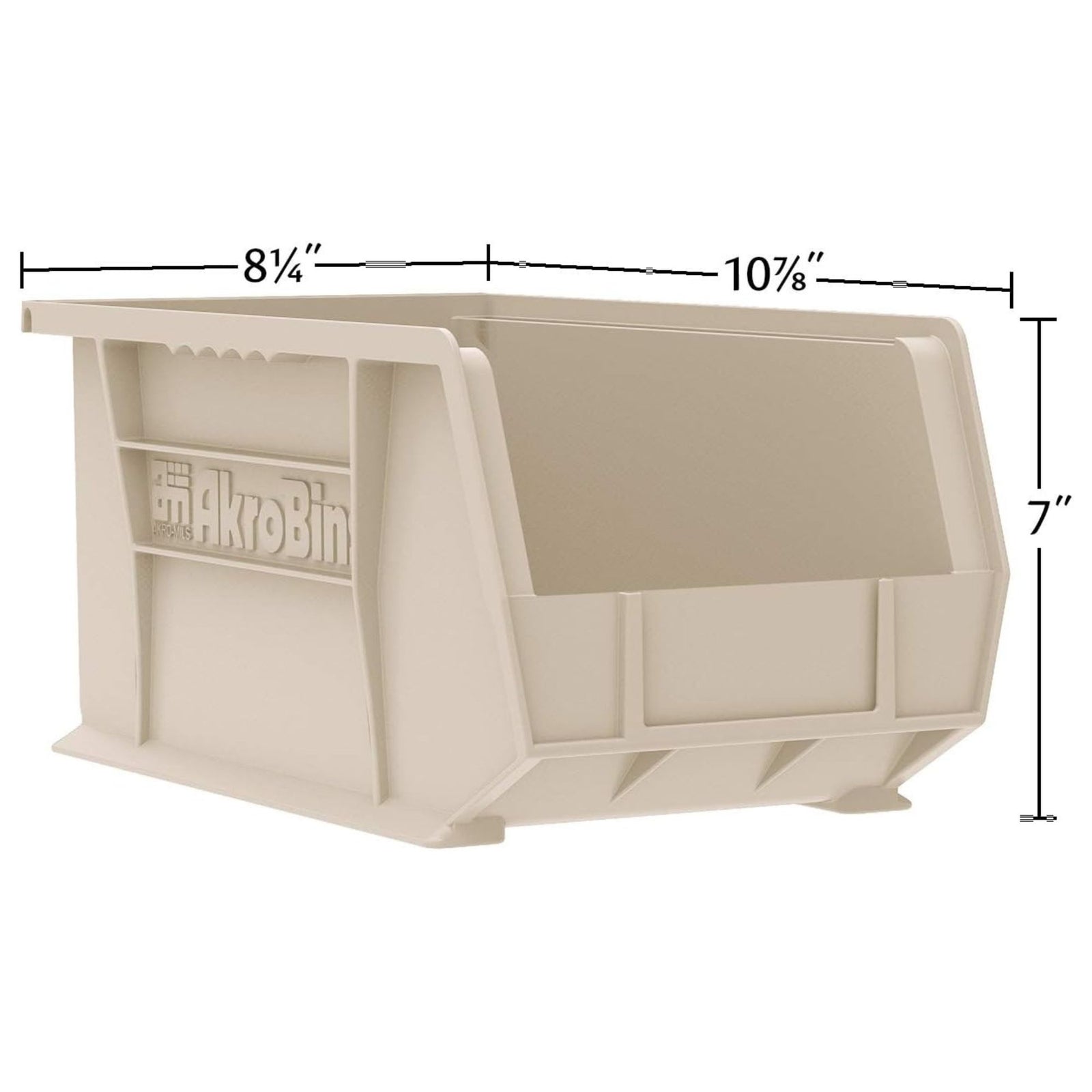 Akro-Mils 6 Pack AkroBins Plastic Storage Bins, Space-Saving Organizers, Blue - VMInnovations