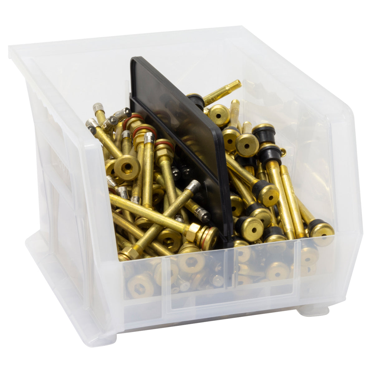 Akro-Mils 6 Pk AkroBins Plastic Storage Bins, Space-Saving Organizers (Open Box)