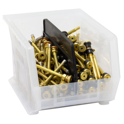 Akro-Mils 6 Pk AkroBins Plastic Storage Bins, Space-Saving Organizers (Open Box)