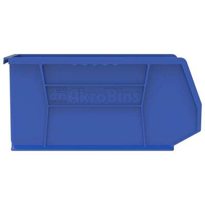 Akro-Mils 12 Pack AkroBins Plastic Storage Bins, Space-Saving Organizers, Blue (Open Box)