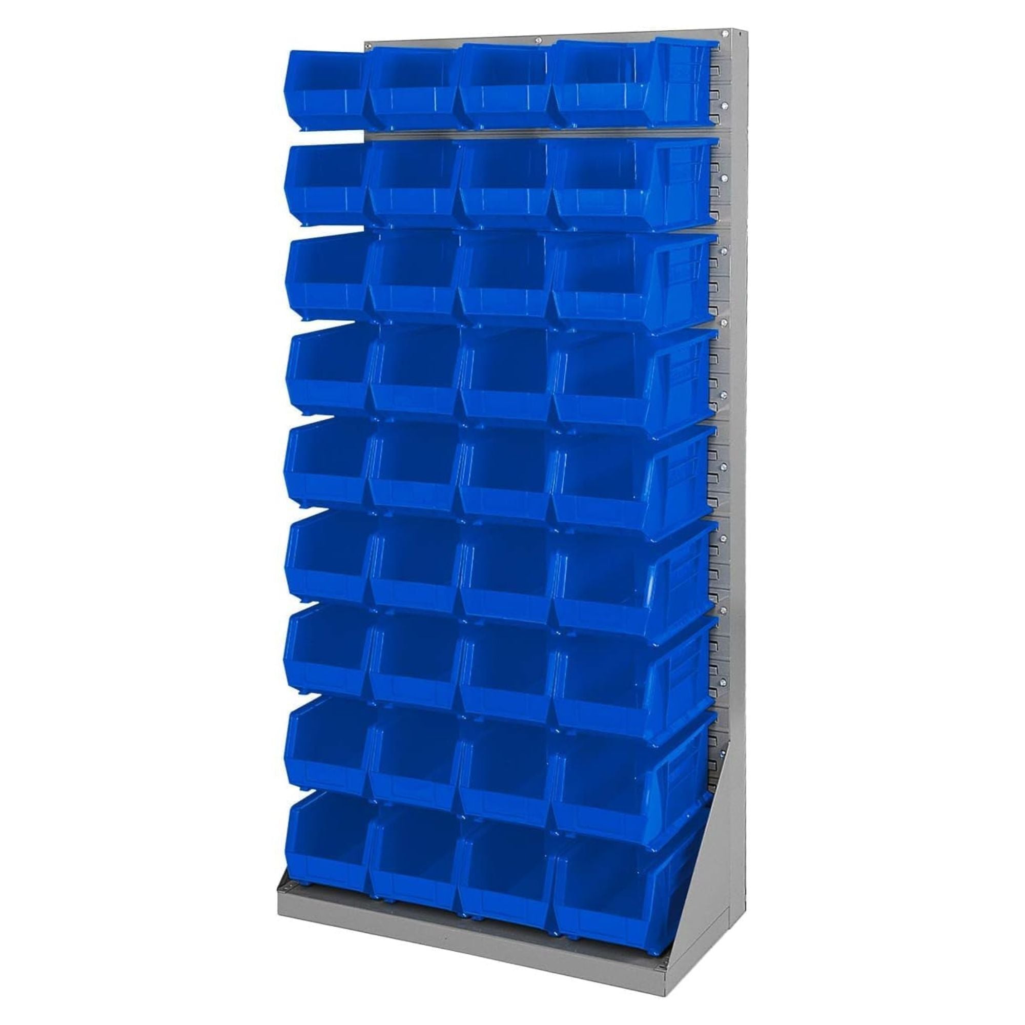 Akro-Mils 12 Pack AkroBins Plastic Storage Bins, Space-Saving Organizers, Blue (Open Box)