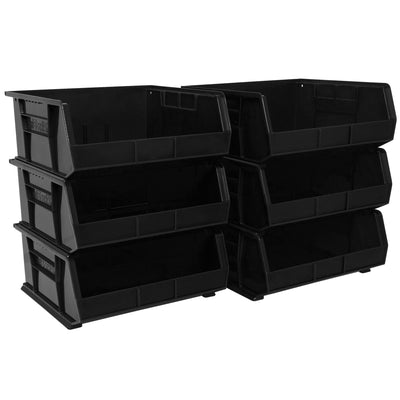 Akro-Mils AkroBins Plastic Storage Bins, Space-Saving Organizers (Open Box) - VMInnovations