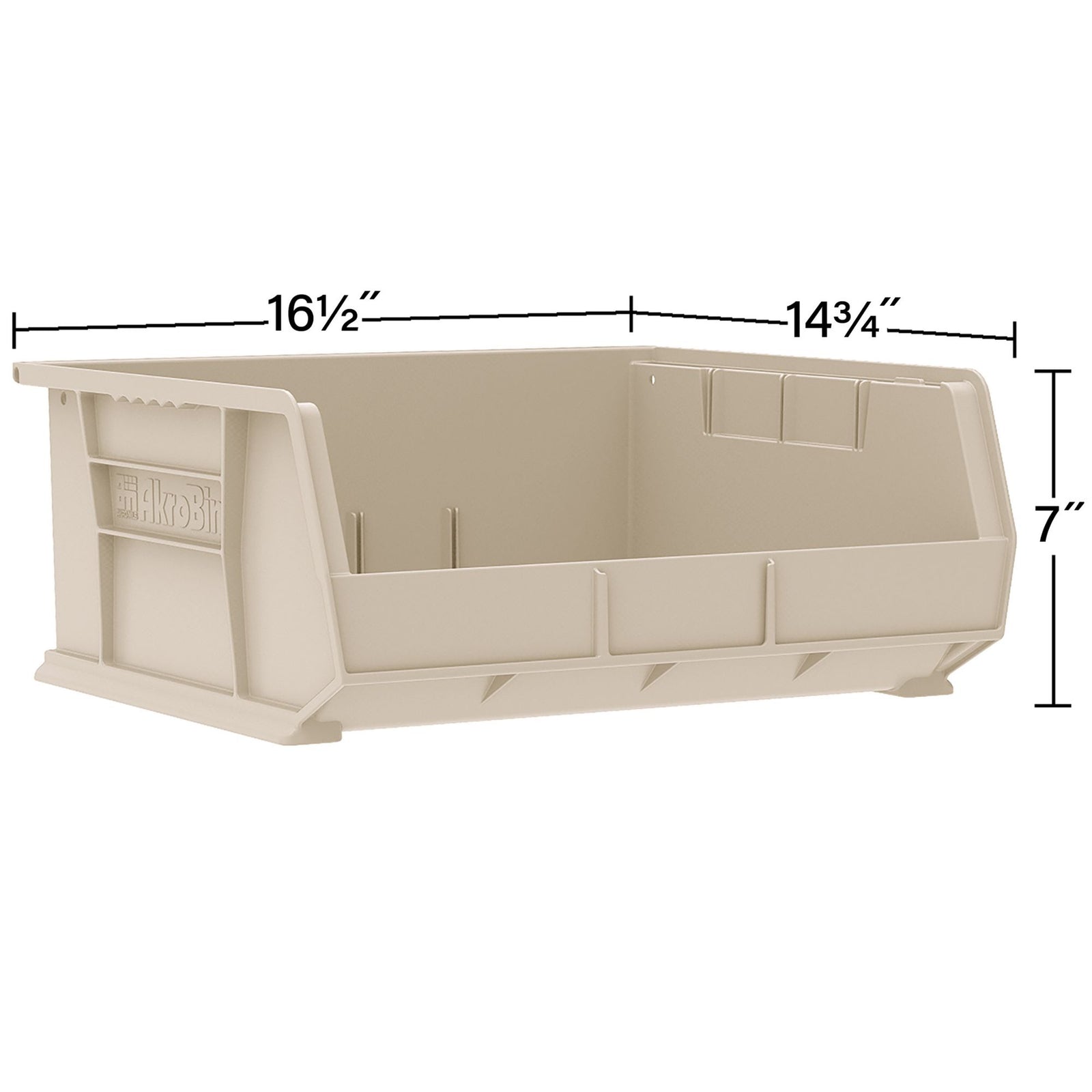 Akro-Mils 6 Pack AkroBins Plastic Storage Bins, Space-Saving Organizers, Blue - VMInnovations