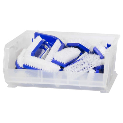 Akro-Mils 6 Pack AkroBins Plastic Storage Bins, Space-Saving Organizers, Clear - VMInnovations