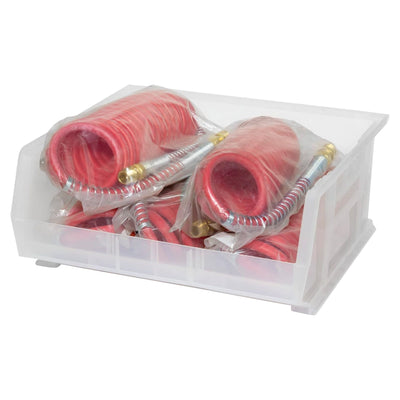 Akro-Mils 6 Pack AkroBins Plastic Storage Bins, Space-Saving Organizers, Clear - VMInnovations