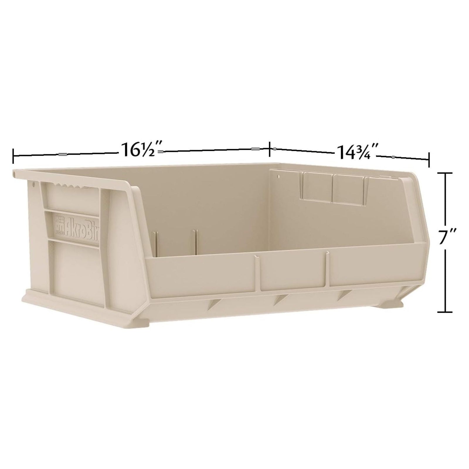 Akro-Mils 6 Pack AkroBins Plastic Storage Bins, Space-Saving Organizers, Clear - VMInnovations