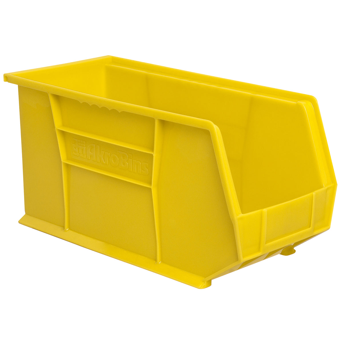 Akro-Mils 6 Pack AkroBins Plastic Storage Bins, Space-Saving Organizers, Yellow