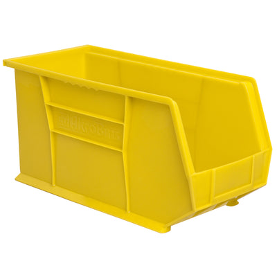 Akro-Mils 6 Pack AkroBins Plastic Storage Bins, Space-Saving Organizers, Yellow