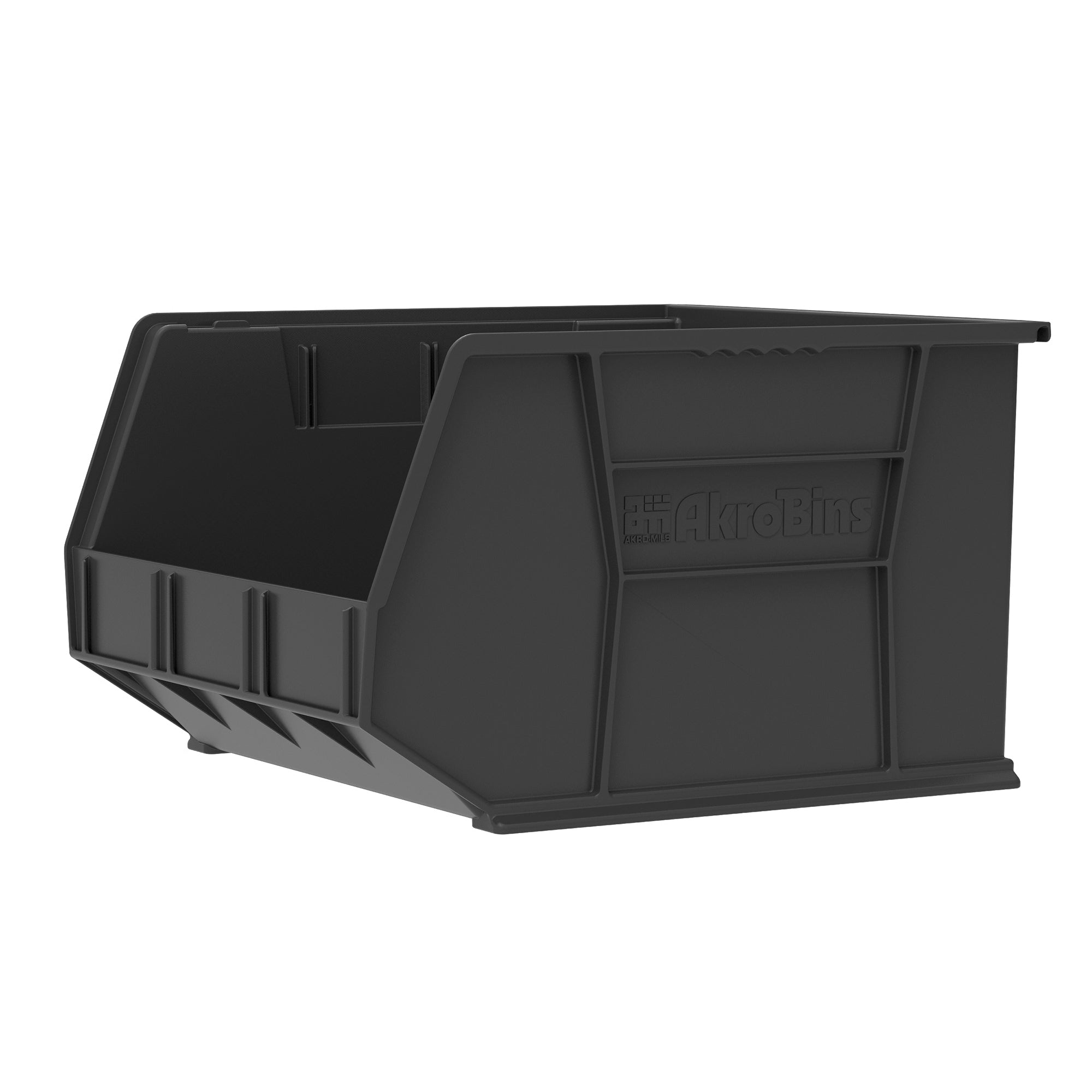 Akro-Mils 3 Pk AkroBins Plastic Storage Bins, Space-Saving Organizers (Open Box)