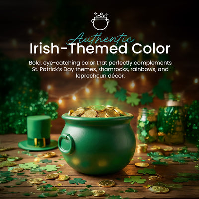 Union Products St. Patrick's Day Cauldron 8" Treat Holder Container, Kelly Green - VMInnovations