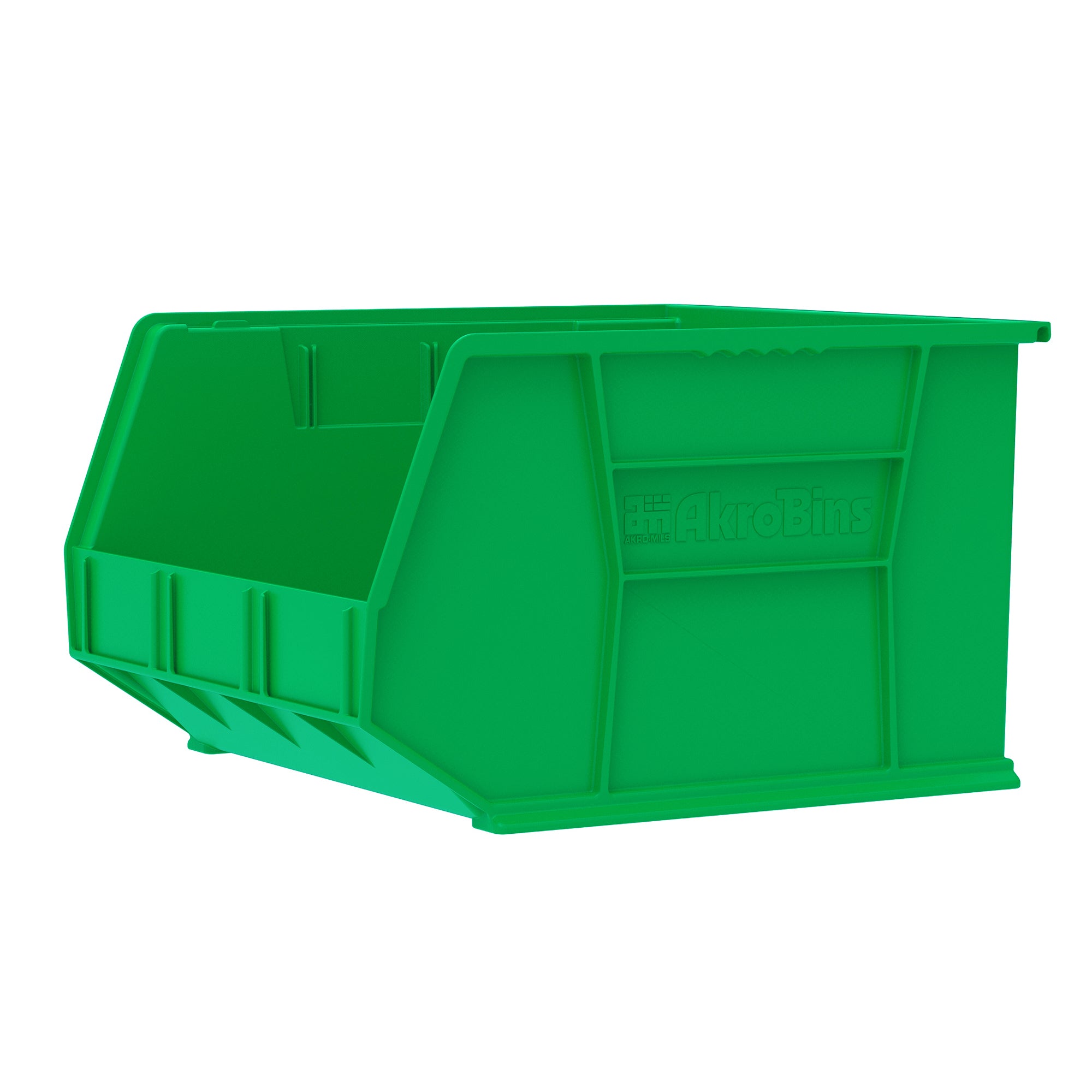 Akro-Mils 3Pk AkroBins Plastic Storage Bins, Space-Saving Organizers, (Open Box)