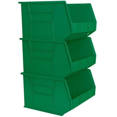 Akro-Mils 3Pk AkroBins Plastic Storage Bins, Space-Saving Organizers, (Open Box) - VMInnovations