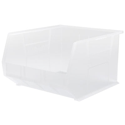 Akro-Mils 3 Pack AkroBins Plastic Storage Bins, Space-Saving Organizers, Clear (Open Box)