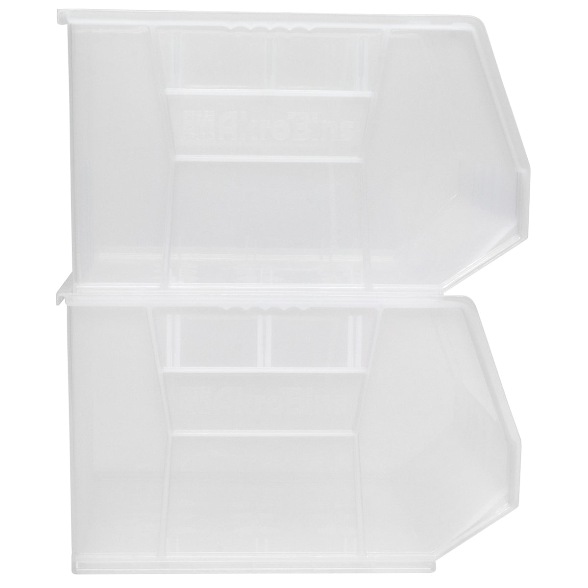 Akro-Mils 3 Pk AkroBins Plastic Storage Bins, Space-Saving Organizers (Open Box)