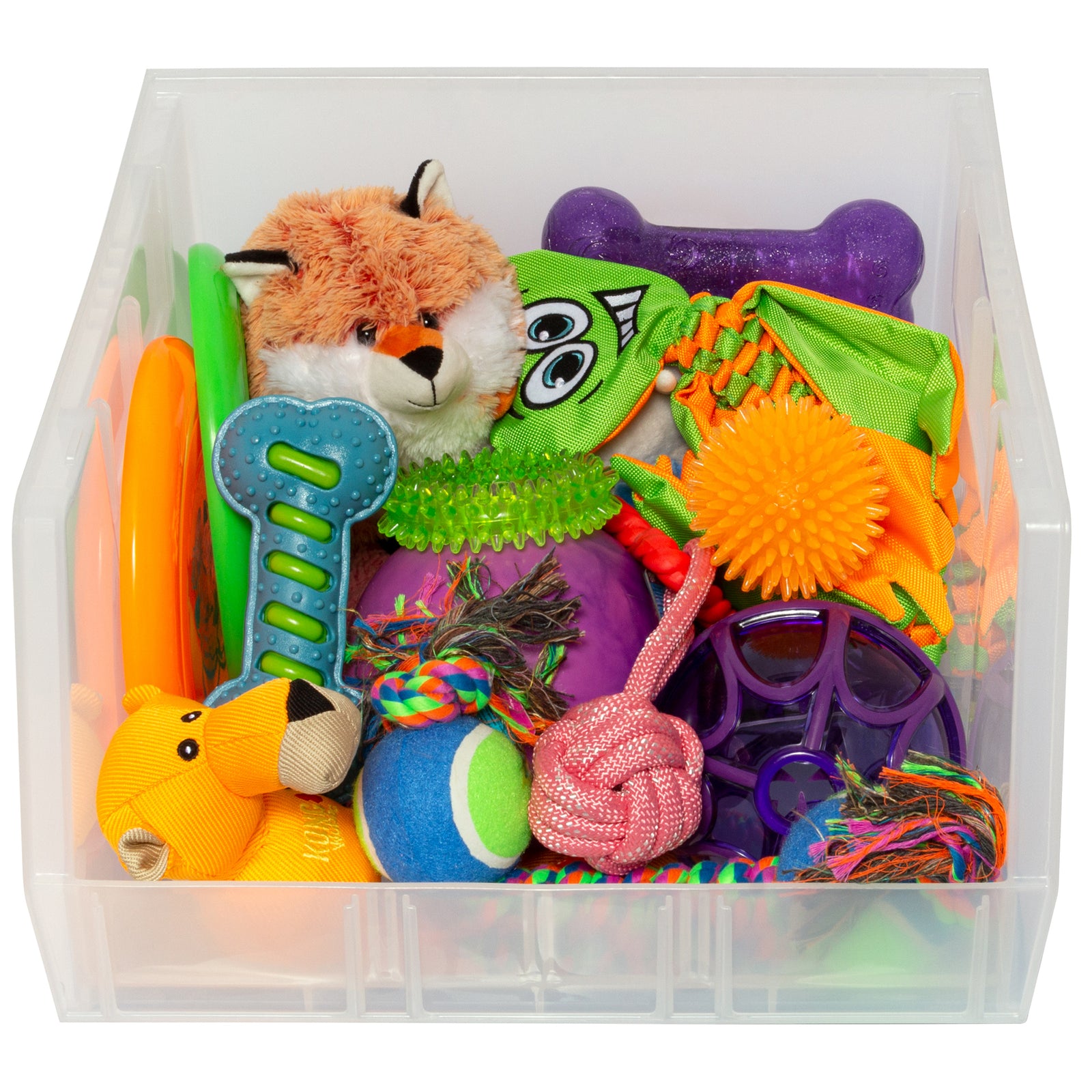 Akro-Mils 3 Pack AkroBins Plastic Storage Bins, Space-Saving Organizers, Clear - VMInnovations