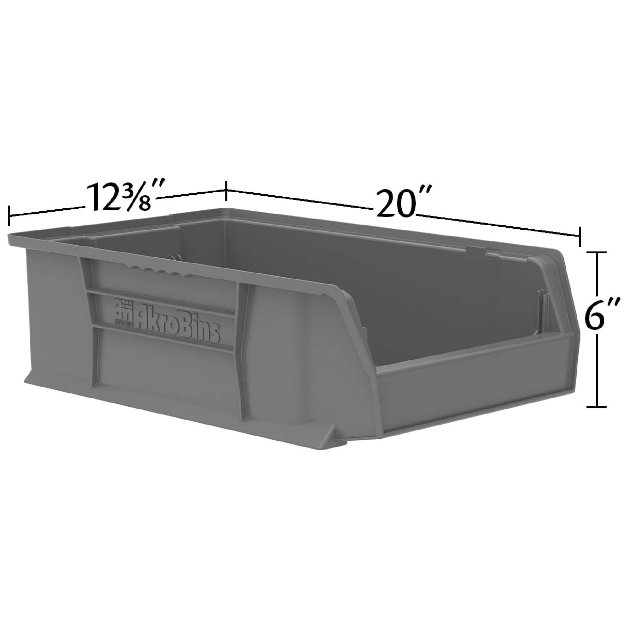 Akro-Mils 4 Pack AkroBins Plastic Storage Bins, Space-Saving Organizers, Blue - VMInnovations