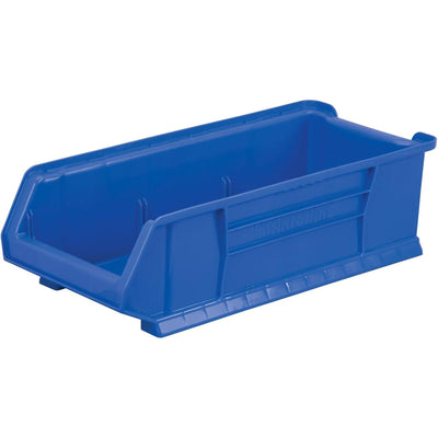 Akro-Mils 4 Pack AkroBins Plastic Storage Bins, Space-Saving Organizers, Blue - VMInnovations