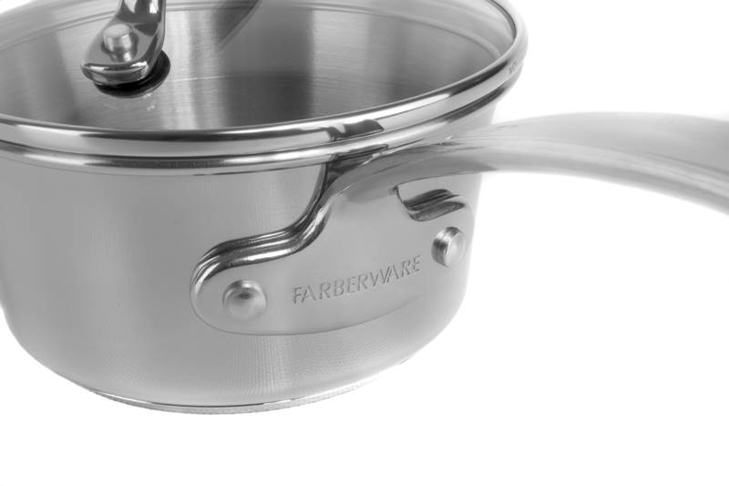 FARBERWARE Millennium 10 Piece Kitchen Cookware Set Pots/Pans Tulip (Open Box)