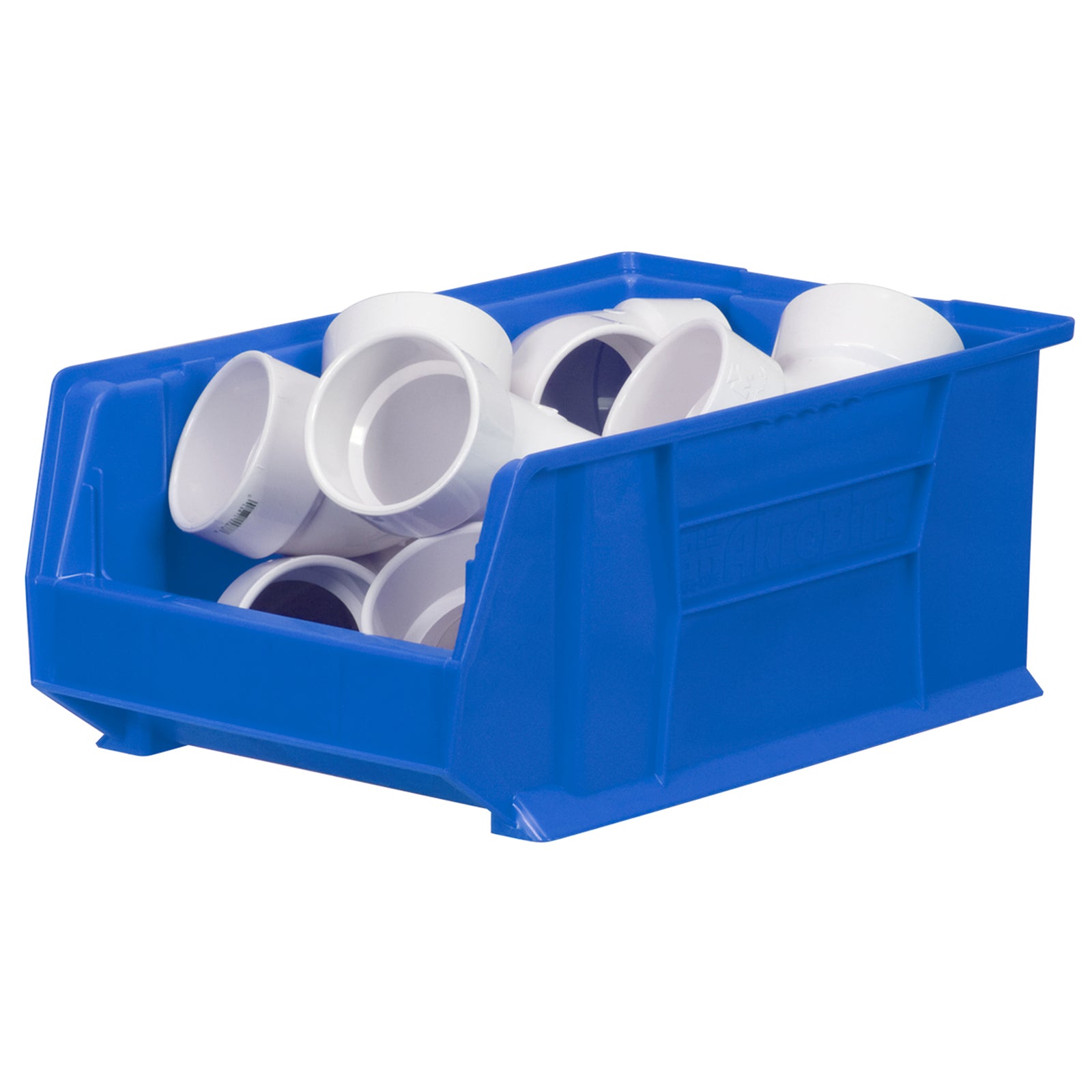 Akro-Mils 3 Pack AkroBins Plastic Storage Bins, Space-Saving Organizers, Blue - VMInnovations