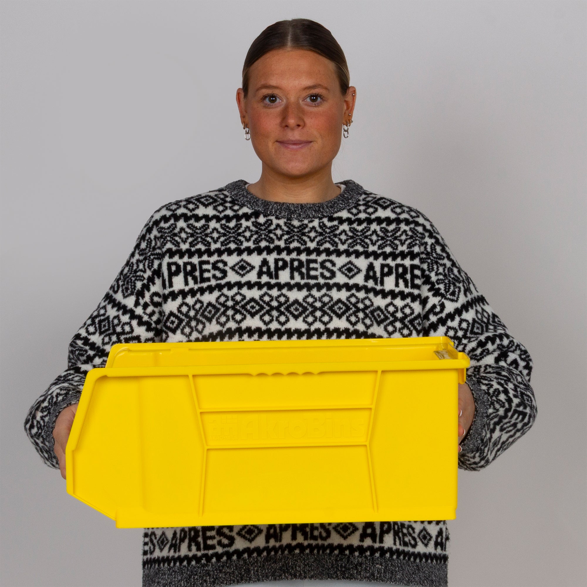 Akro-Mils 3 Pack AkroBins Plastic Storage Bins, Space-Saving Organizers, Clear - VMInnovations