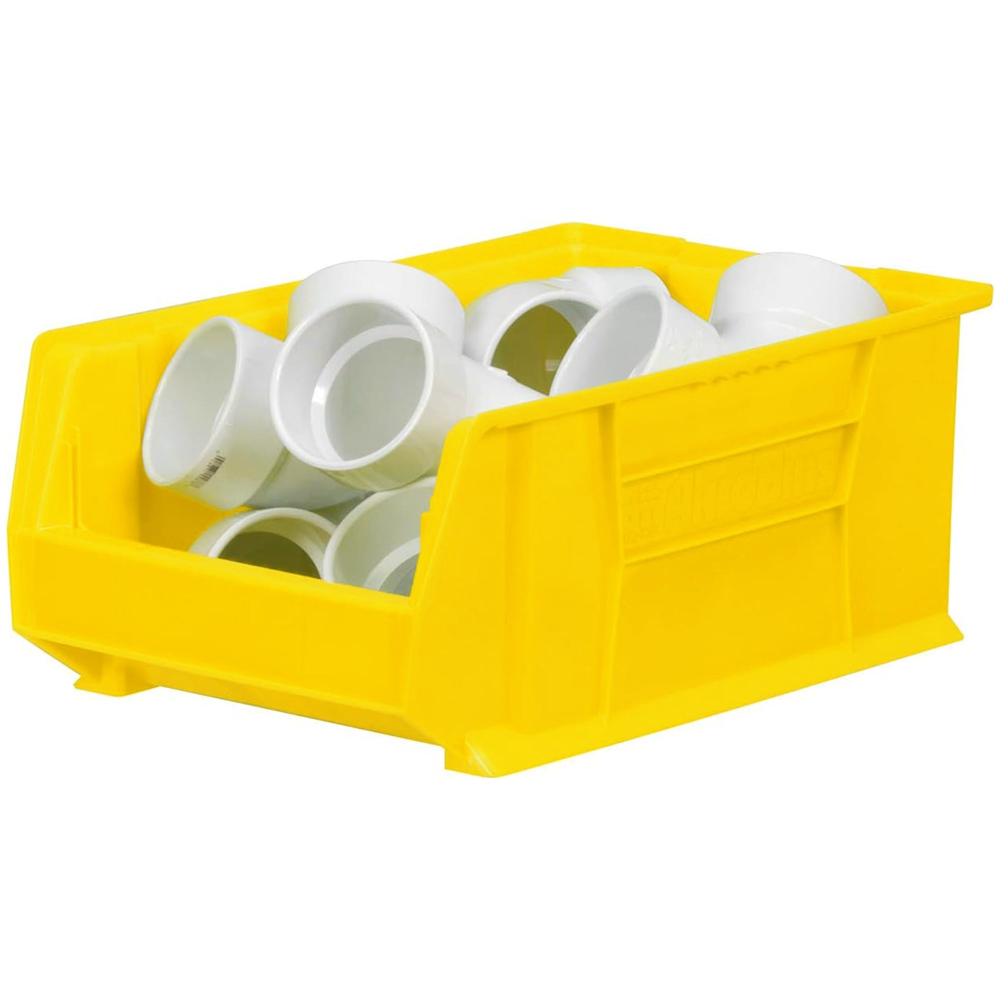 Akro-Mils 4 Pack Super-Size AkroBin Storage Bin, 20 x 12.375 x 8 Inch, Yellow