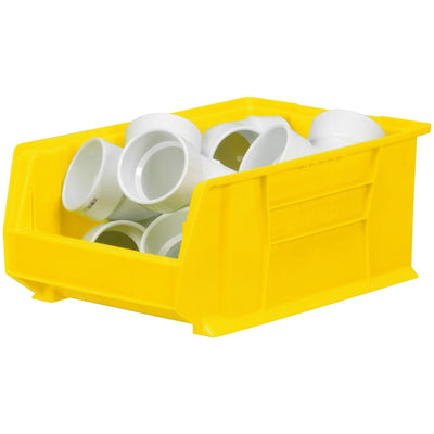 Akro-Mils 4 Pack Super-Size AkroBin Storage Bin, 20 x 12.375 x 8 Inch, Yellow