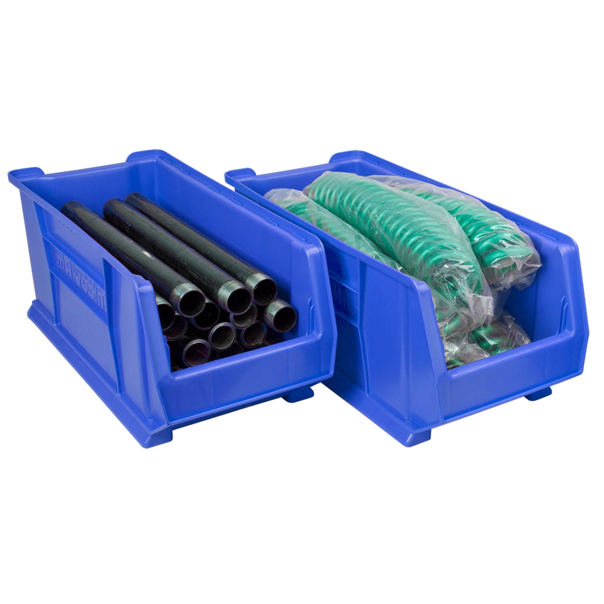 Akro-Mils 4 Pack AkroBins Plastic Storage, Space-Saving Organizers (Open Box)