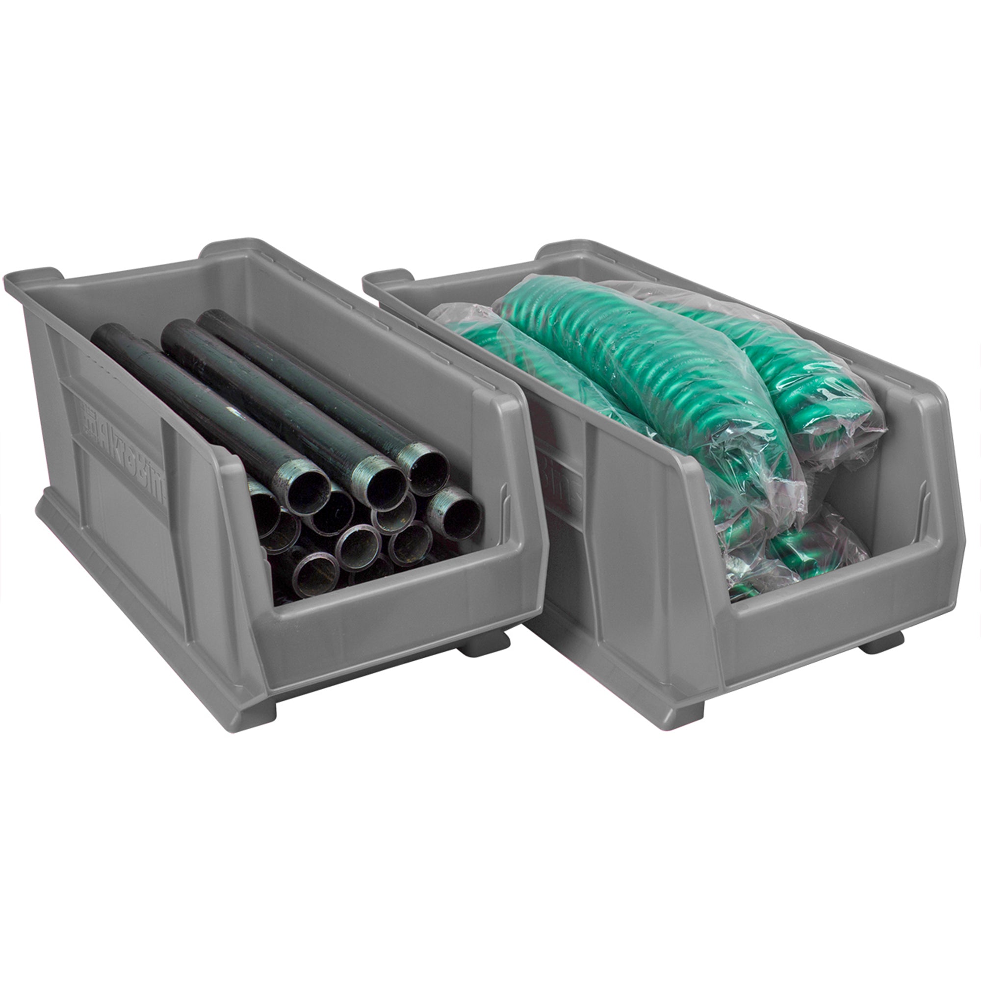Akro-Mils 4 Pack AkroBins Plastic Storage Bins, Space-Saving Organizers, (Used)