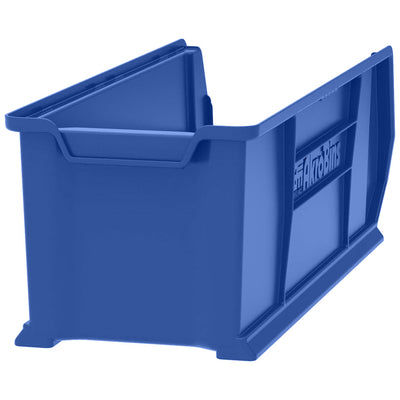 Akro-Mils 4 Pack Super-Size AkroBin Storage Bin, 29.875 x 11 x 10 Inch, Blue